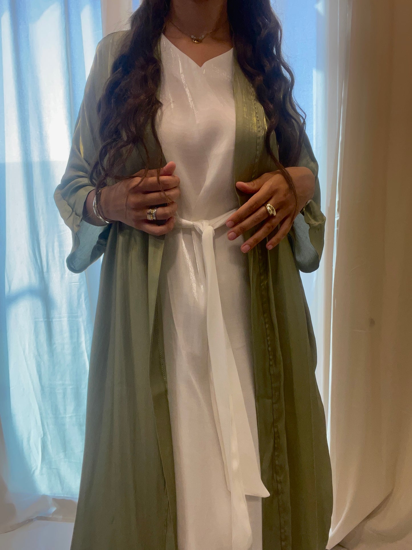 Celine Glistening Abaya set - RULACOUTURE