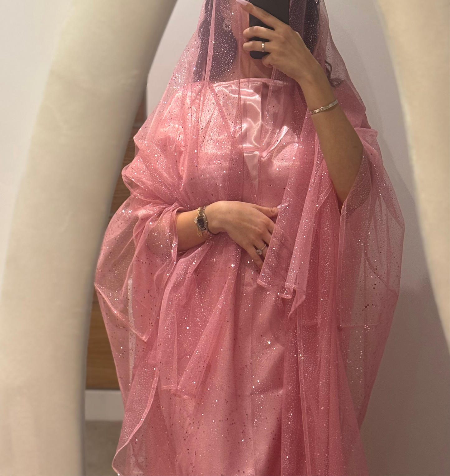 Rose Luxe Sparkle Kaftan - RULACOUTURE