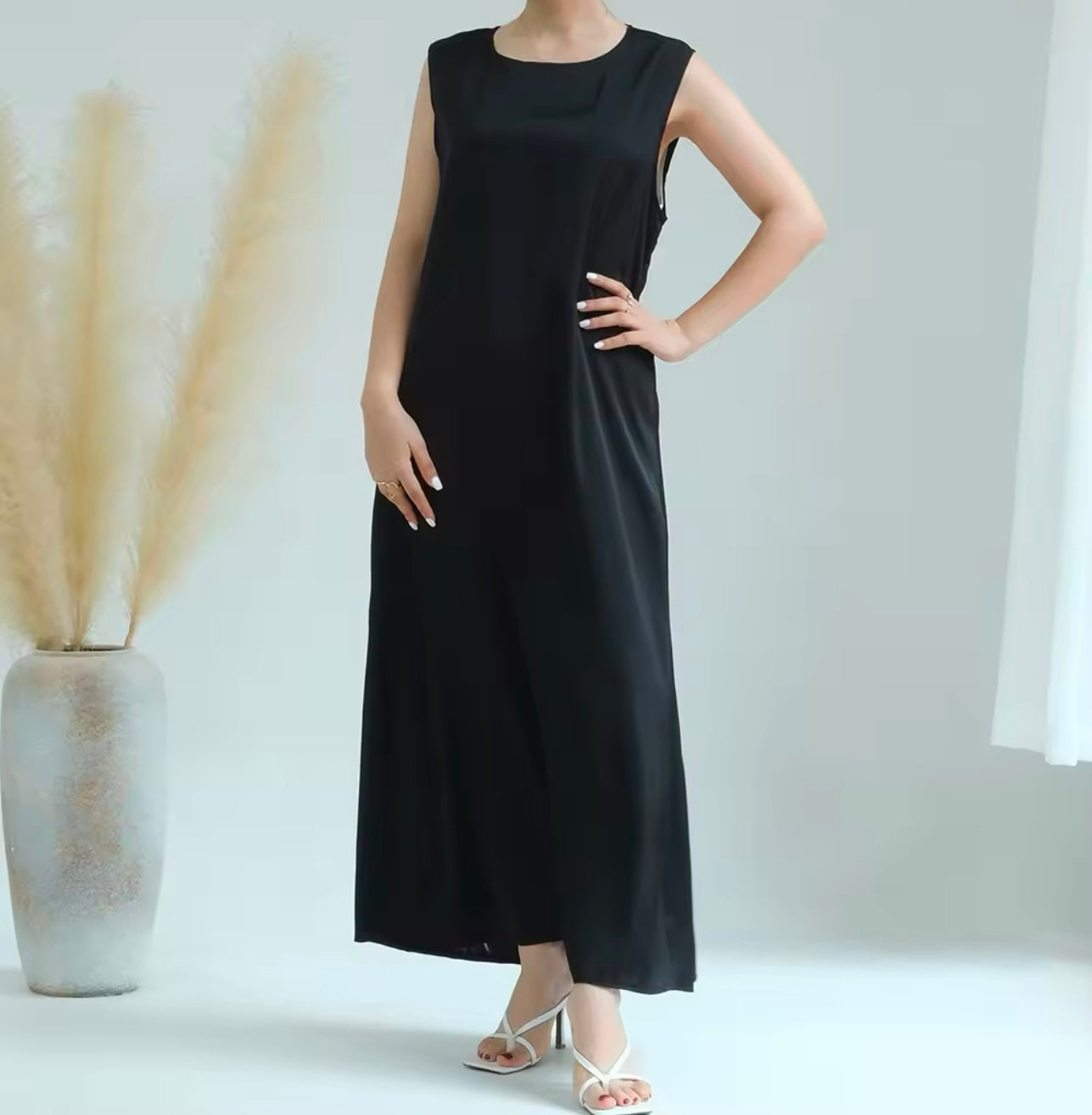 Satin maxi dress - RULACOUTURE
