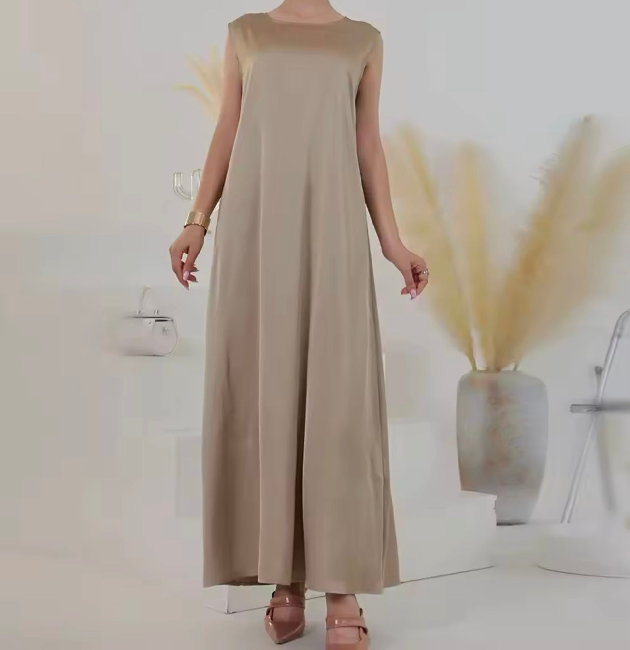 Satin maxi dress - RULACOUTURE