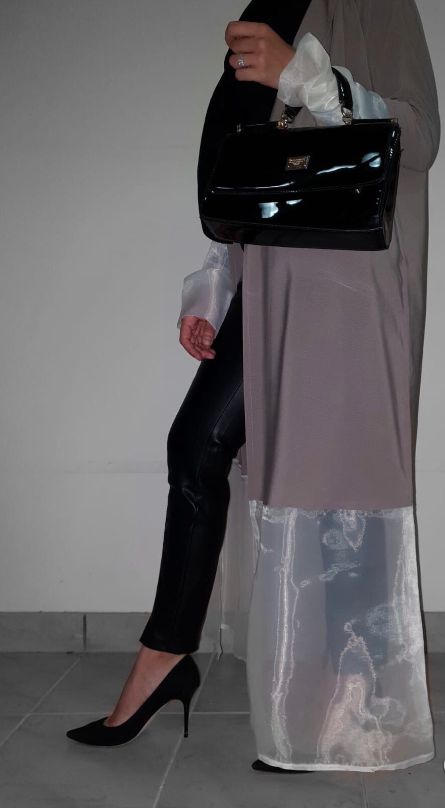 Soft Two Tone Abaya - RULACOUTURE