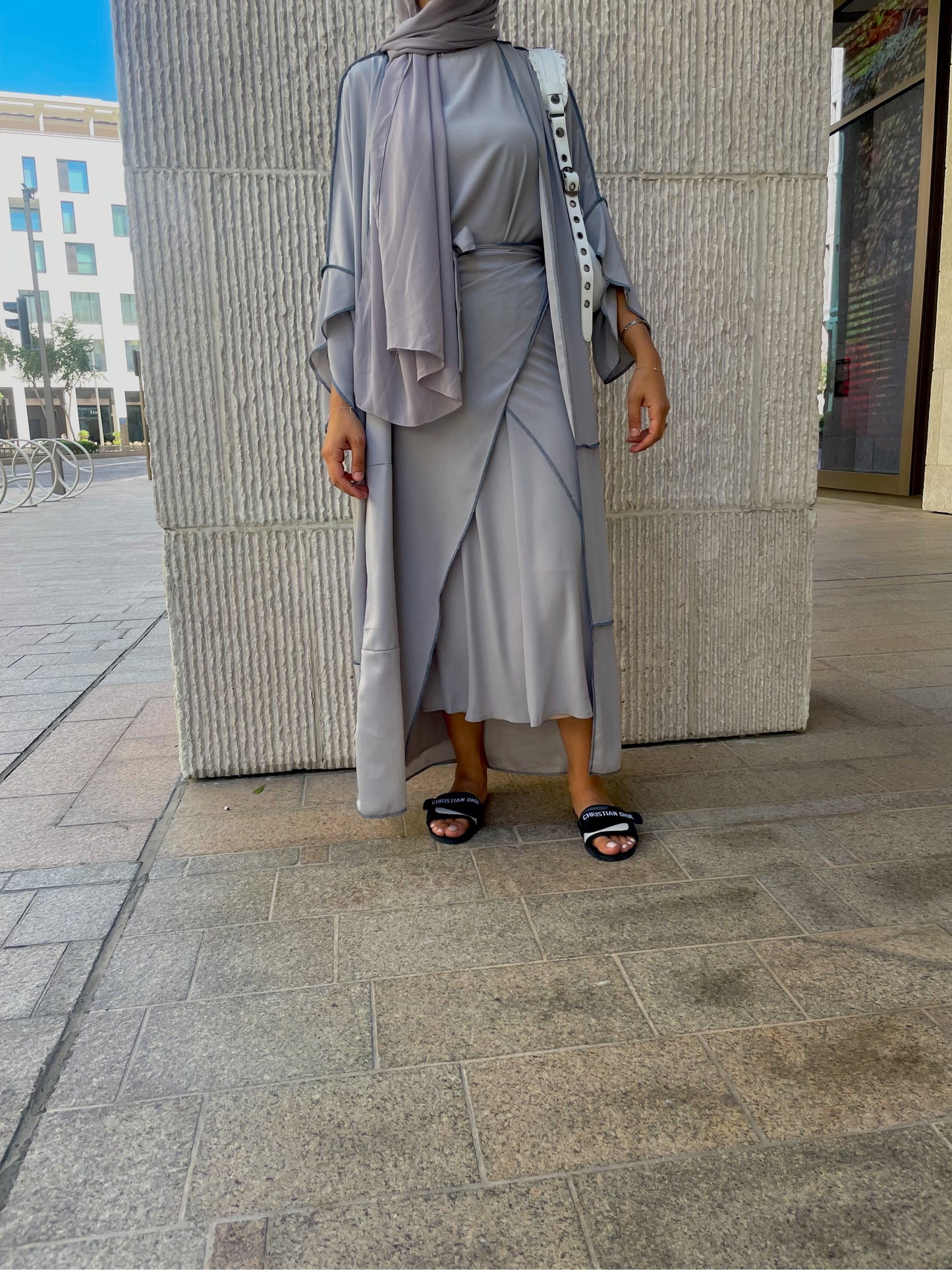 Lana Three Piece Abaya Set - RULACOUTURE