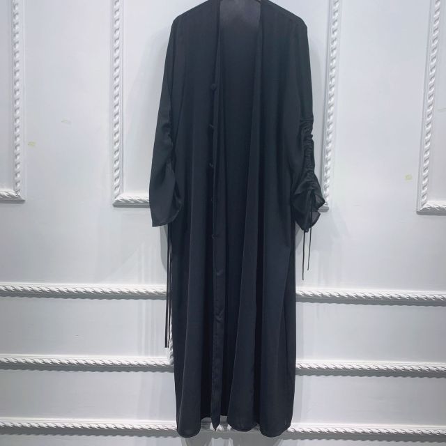 Zia Rouched Abaya - RULACOUTURE