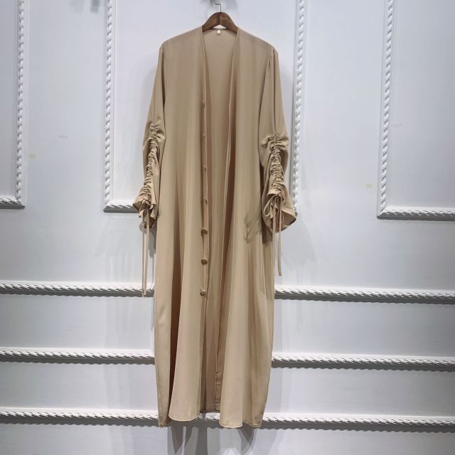 Zia Rouched Abaya - RULACOUTURE