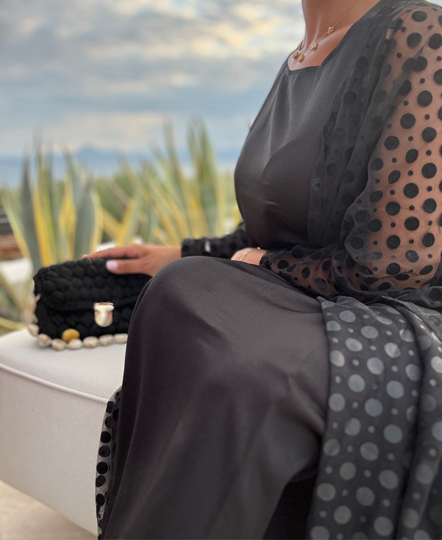 RUBA Dotted Kaftan - RULACOUTURE 