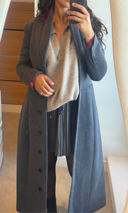 Ciselè Hourglass Wool Coat