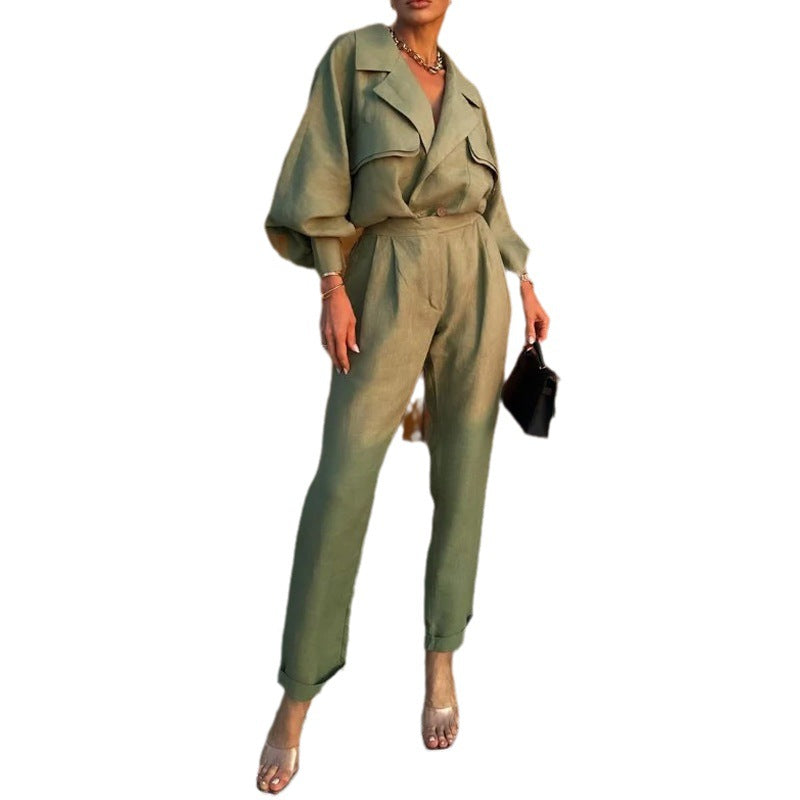 Fashion Casual Long Sleeved Set - RULACOUTURE 