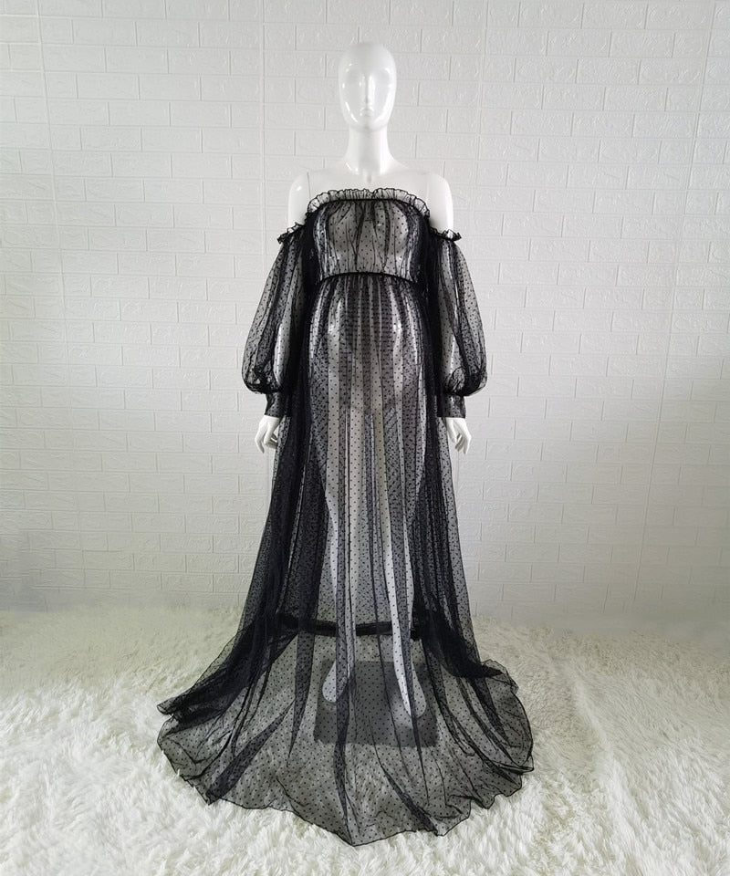 Tulle Maternity Dress - RULACOUTURE 
