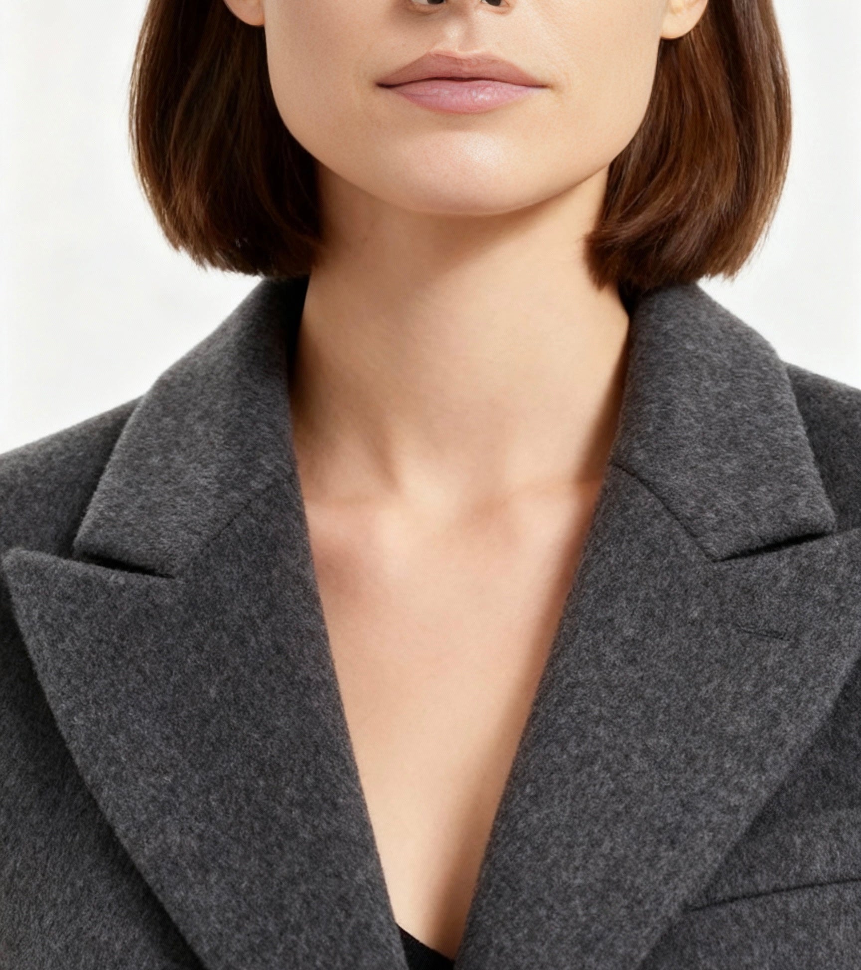 Ciselè Hourglass Wool Coat - RULACOUTURE 