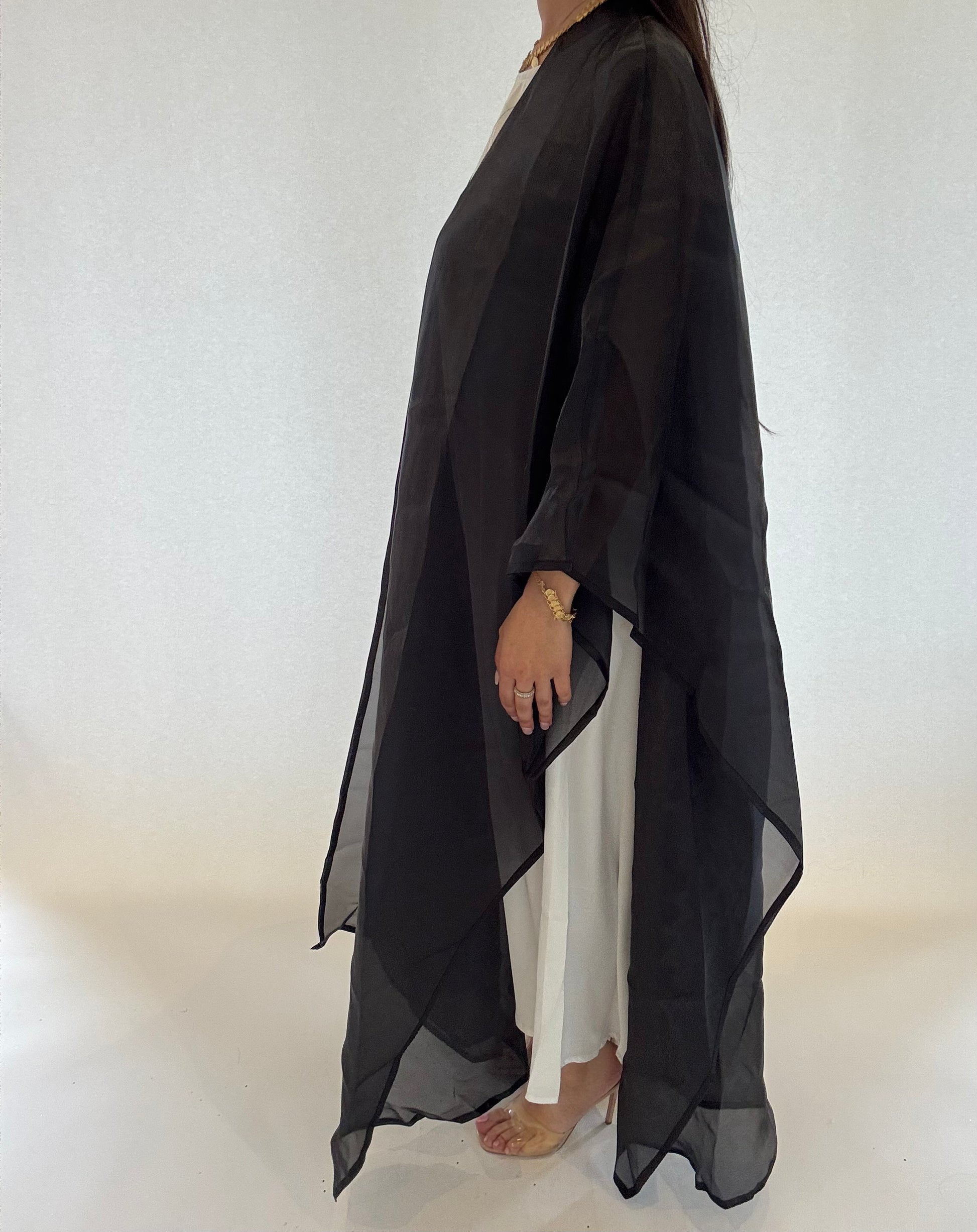 Black Malika Kaftan - RULACOUTURE 