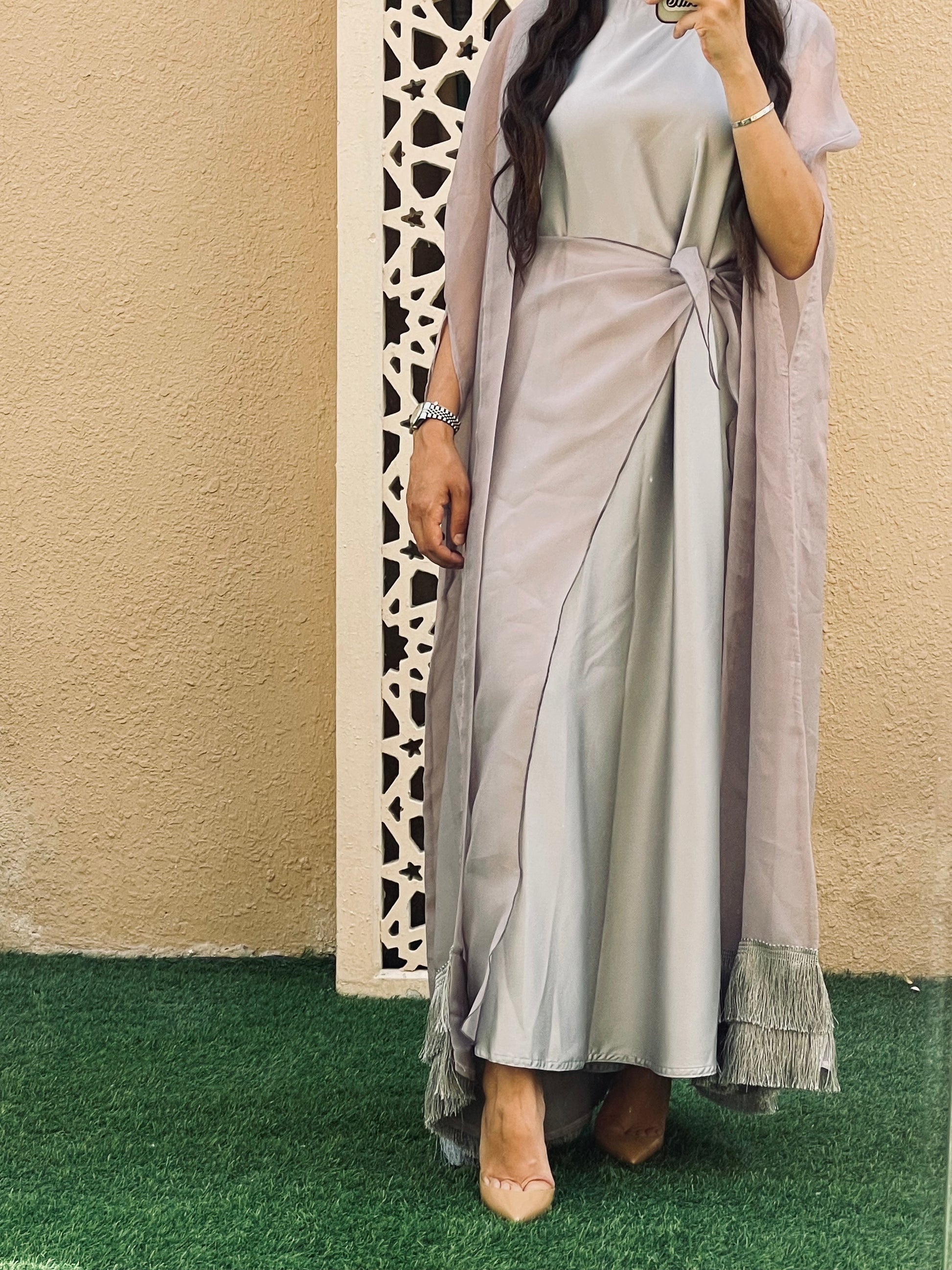 Three Piece Chaima Kaftan and Skirt - RULACOUTURE 