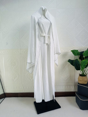 Three Piece Abaya Set - RULACOUTURE 