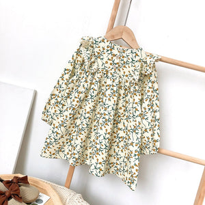 Long Sleeve Floral Girls Dress - RULACOUTURE 