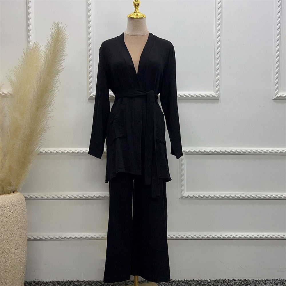 Two Piece Robe co-ord set - RULACOUTURE 