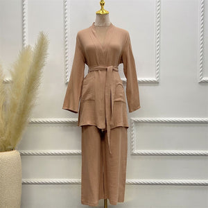 Two Piece Robe co-ord set - RULACOUTURE 