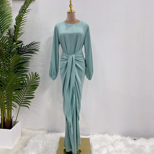 Yasmin Satin 2 Piece Dress - RULACOUTURE 