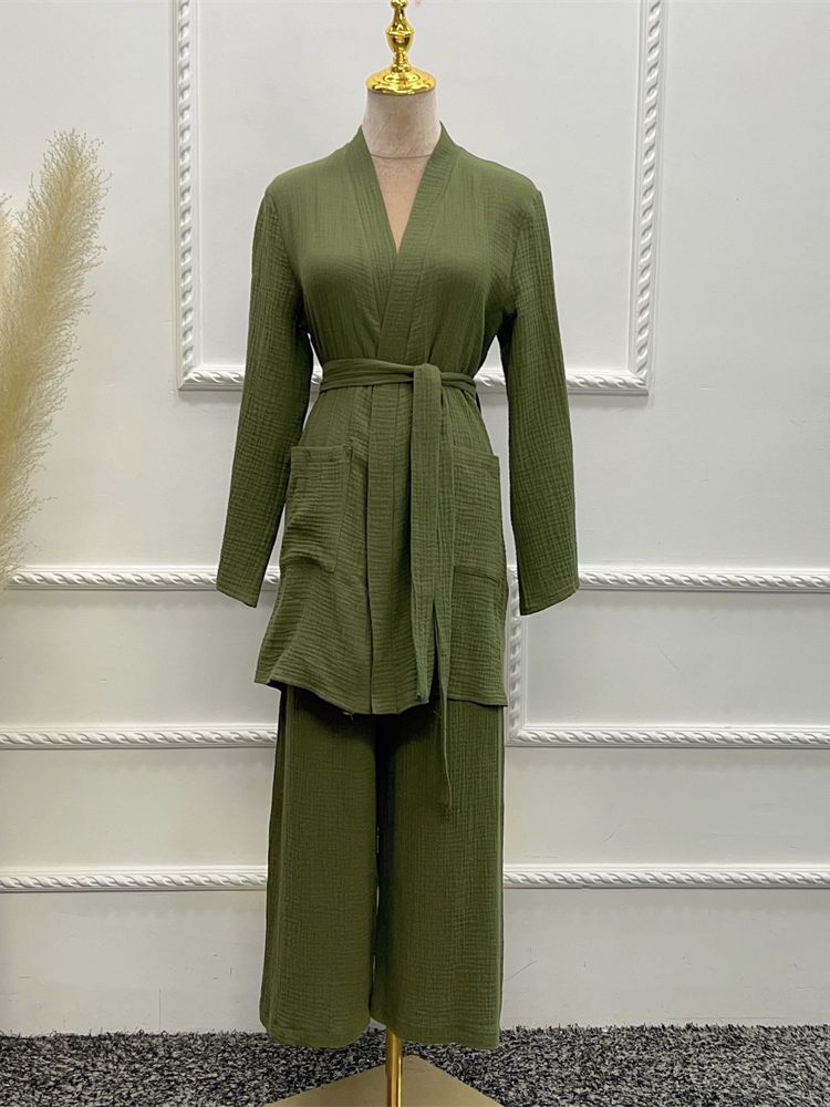 Two Piece Robe co-ord set - RULACOUTURE 
