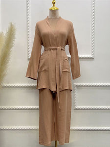 Two Piece Robe co-ord set - RULACOUTURE 