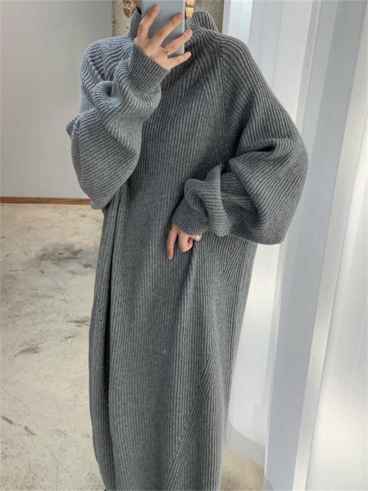 Sweater Maxi Dress - RULACOUTURE 