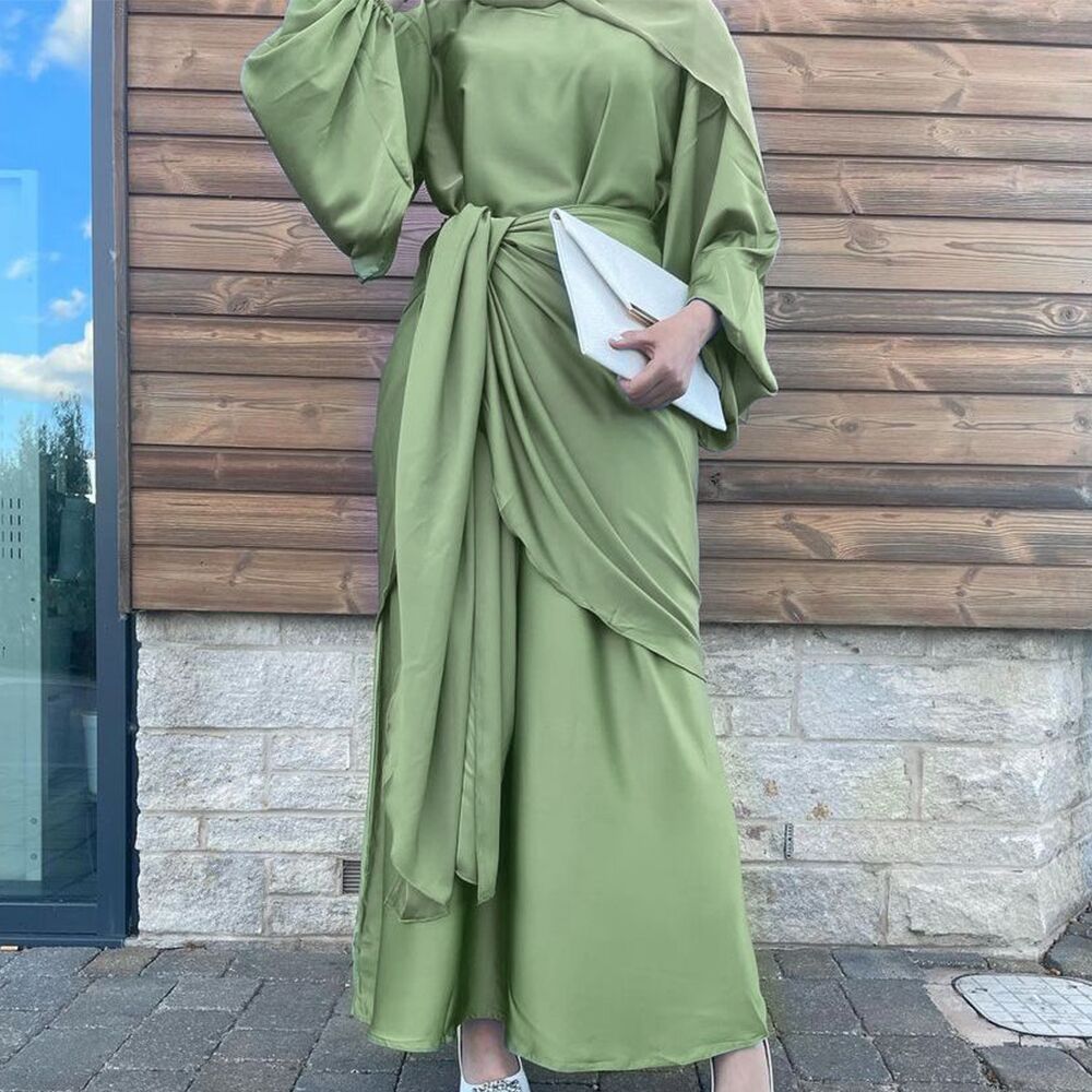 Yasmin Satin 2 Piece Dress - RULACOUTURE 