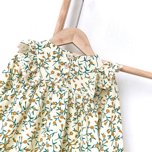 Long Sleeve Floral Girls Dress - RULACOUTURE 