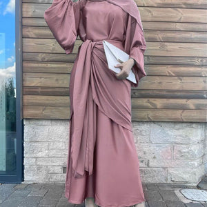 Yasmin Satin 2 Piece Dress - RULACOUTURE 