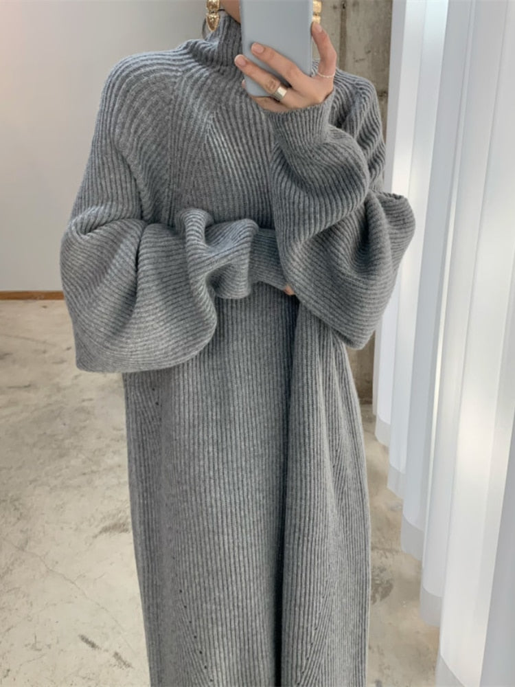 Sweater Maxi Dress - RULACOUTURE 