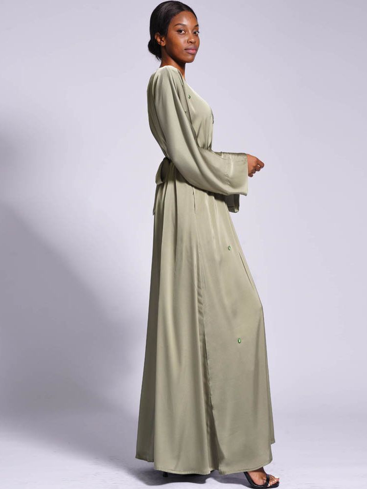 Leena Satin Kaftan Dress - RULACOUTURE 