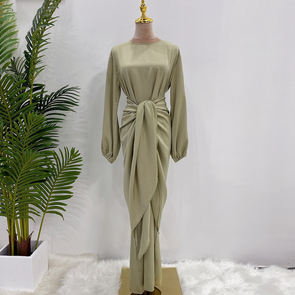 Yasmin Satin 2 Piece Dress - RULACOUTURE 