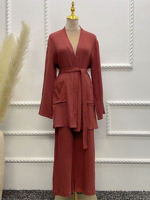 Two Piece Robe co-ord set - RULACOUTURE 