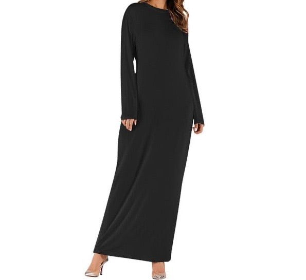 Long Sleeve Essential Maxi Dress - RULACOUTURE 