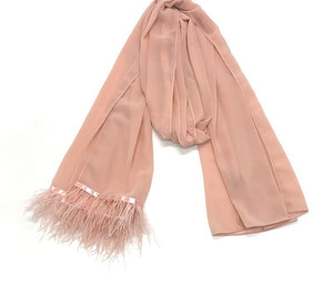 Feather'd up Scarf - RULACOUTURE 
