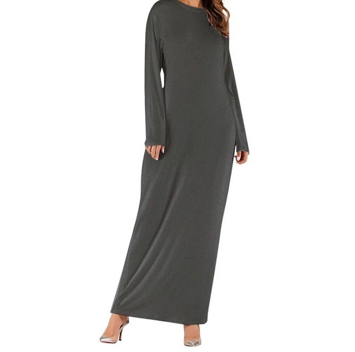 Long Sleeve Essential Maxi Dress - RULACOUTURE 