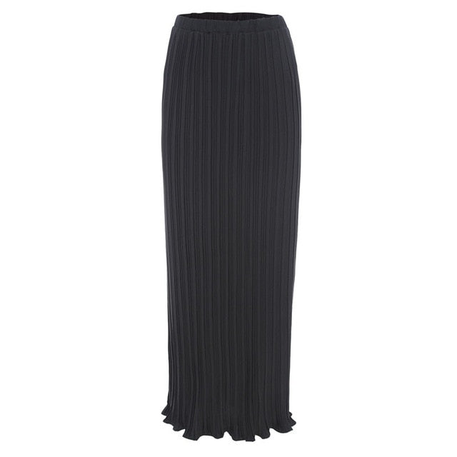Dalia Pleated Maxi Skirt - RULACOUTURE 