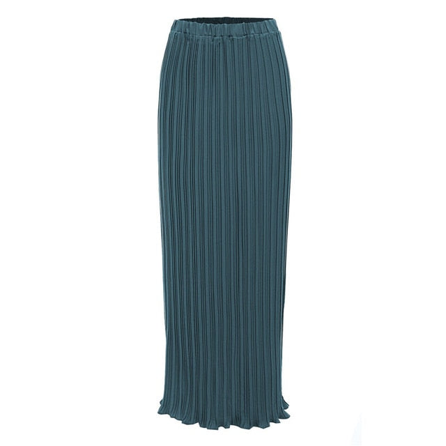 Dalia Pleated Maxi Skirt - RULACOUTURE 