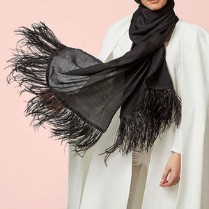Feather'd up Scarf - RULACOUTURE 